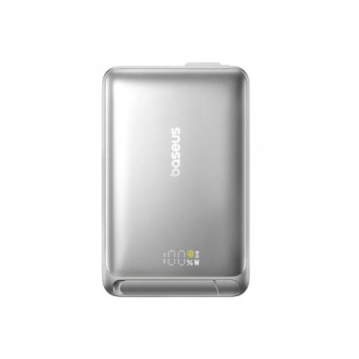 Baterie Externa Wireless Baseus Nomos, 10000mAh, 45W, PD + FQI, 1 x QI - 2 x USB-C, Gri P10078800843-00 foto