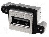 Conector USB A, in&amp;#351;urubare, pt. montare pe panou, AMPHENOL - MUSB-A111-M0