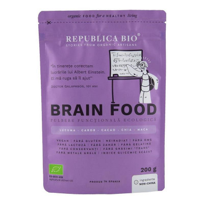 Pulbere Functionala Pentru Memorie Brain Food Ecologica Vegana 200gr Republica Bio foto