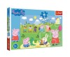Puzzle Trefl 15 Maxi Peppa Pig O zi fericita - Puzzle Copii, Piese Mari, Trefl, Joc Educativ