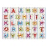 Puzzle Lemn Educațional, Alfabet, Multicolor, 31 Piese, 21.5x29.5cm, Oem