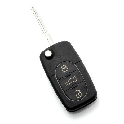 Audi - carcasa cheie tip briceag cu 3+1 butoane (1 buton de panica) si baterie 1616 - CARGUARD Best CarHome foto