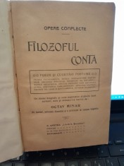 Opere complete, Filozoful Conta - Octav Minar foto