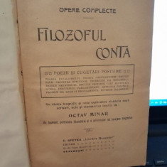 Opere complete, Filozoful Conta - Octav Minar