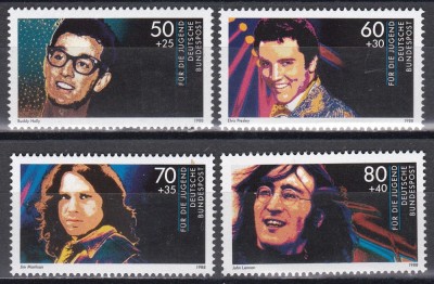 Germania 1988 - C&amp;acirc;ntăreți celebri, MNH foto