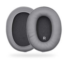 Set 2 bureti TXE pentru casti Audio-Technica ATH M50X, M50XBT, M50, M40X, M30, M20, M10, Gri inchis, Spuma cu memorie, Piele ecologica