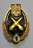 Insigna specialist de clasa artilerie, cl. 1, Romania - aurie
