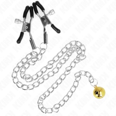 KINK - CHAIN NIPPLE CLAMPS WITH BELL 30 CM foto