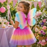 SET TUTU-ARIPI RAINB PETALE-STELE