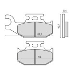 Placute frana sinter Suzuki LT A 450 fata Cod Produs: MX_NEW 225102903RM