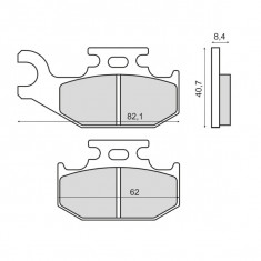 Placute frana Suzuki LT A 450 fata Cod Produs: MX_NEW 225102900RM