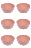 Set boluri, 6 piese, 3 L, Plastic, Roz