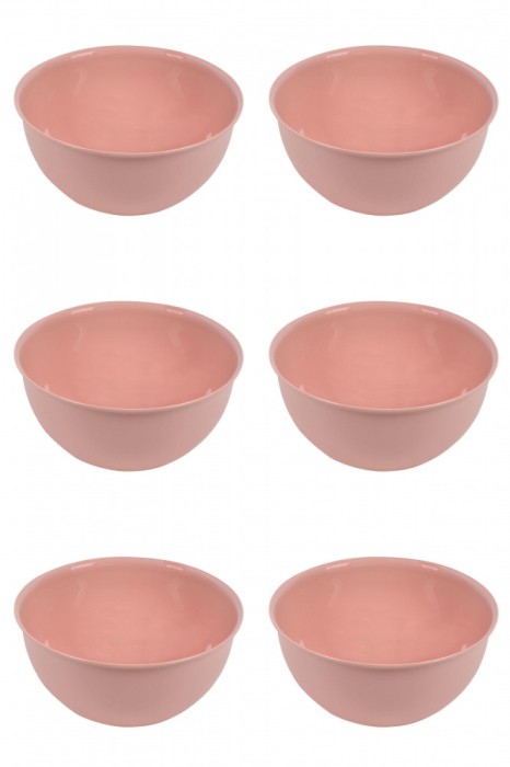Set boluri, 6 piese, 3 L, Plastic, Roz