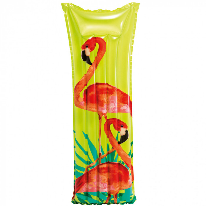 Saltea gonflabila Intex &ndash; Fashion, Flamingo, 183 x 69 cm