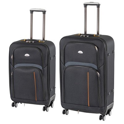 TraveLux Light IV gurul&amp;oacute;s bőr&amp;ouml;nd szett fekete foto