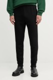 Lacoste pantaloni de trening culoarea negru, melanj, XH9583