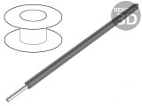 Cablu HookUp Wire Cu 28AWG PTFE Gri &Icirc;ntunecat 250V 30,5m