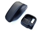 Cotiera Auto Dedicata Chevrolet Cruze 2008-2016, Negru, Piele Ecologica, Spatiu Depozitare, Culisanta, Rabatabila