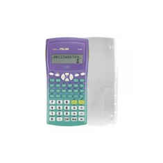 Calculator Stiintific Milan, 12 Digits, 240 de Functii, Carcasa de Protectie, Mov/Turcoaz, Calculator Stiintific, Calculatoare Stiintifice, Calculator foto