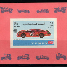 Yemen Kingdom 1969 Racing Cars imperf. sheet Mi.B147B MNH DA.096