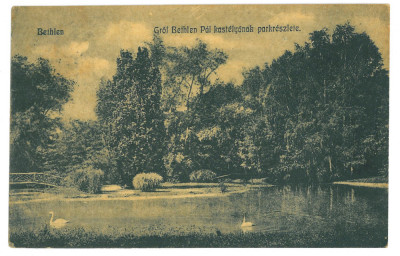 317 - BECLEAN, Bistrita Nasaud Park, Romania - old postcard CENSOR - used - 1917 foto