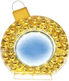 Decoratiune LED 3D glob auriu de Craciun, 160 LED, IP44, 80x8x90 cm