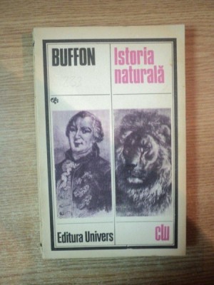 ISTORIA NATURALA de BUFFON , Bucuresti 1984 foto