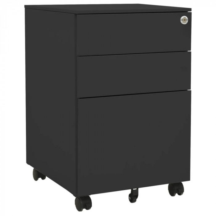 vidaXL Dulap dosare mobil, antracit, 39x45x60 cm, oțel