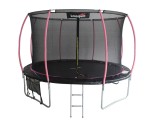 Trambulina Sport Max 3.6 m, negru / roz, Lean 8341