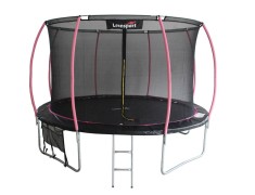 Trambulina Sport Max 3.6 m, negru / roz, Lean 8341