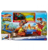 HOT WHEELS MONSTER TRUCKS SET BLAST STATION SuperHeroes ToysZone, Mattel