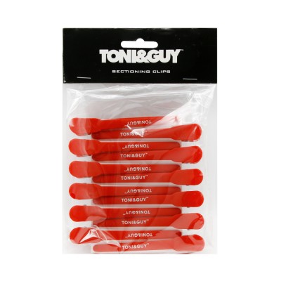Clip de păr, set 12 bucăți, roșii foto