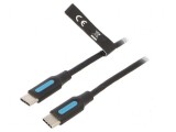 Cablu USB 2.0 USB C nichelat 1,5m 60W, Vention