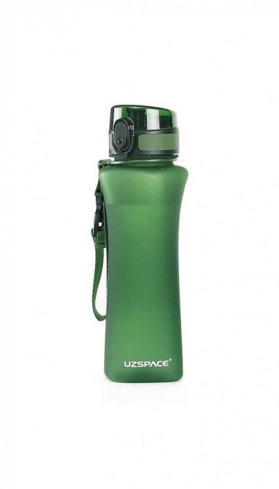 Sticla apa slim Uzspace Tritan, fara BPA cu capac 700ml verde Handy KitchenServ