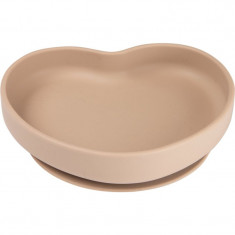 canpol babies Heart farfurie cu ventuză Beige 1 buc