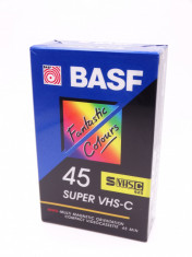 Caseta video Super VHS C S VHS-C BASF 45 minute - sigilata foto
