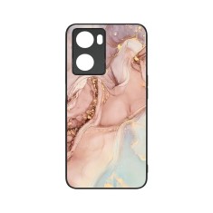 Husa BestCase&reg; Slim Glassy, Compatibila Cu OPPO A57 4G / A57s, Rose Marble, G