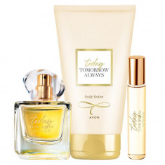 Set 3 buc Avon TTA Today pentru Ea: Mini-apa de parfum TTA Today 10 ml, Lotiune de corp TTA Today 150 ml, Apa de parfum TTA Today pentru Ea 50 ml foto