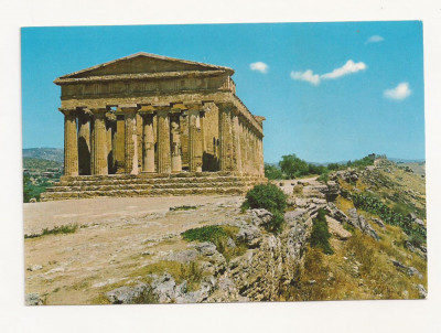 IT1- Carte Postala - ITALIA- Agrigento, Tempio della Concordia, Necirculata foto