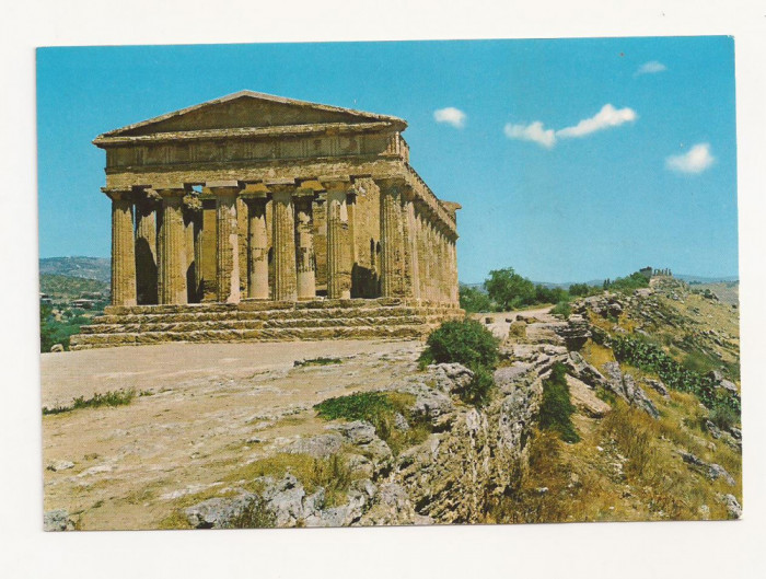 IT1- Carte Postala - ITALIA- Agrigento, Tempio della Concordia, Necirculata