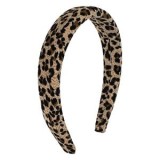 Coroniță de păr lată, Bej cu model leopard, CMCLASS