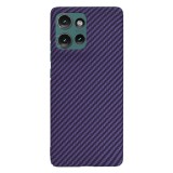 Husa pentru motorola edge 50 - carbonfiber slim - purple