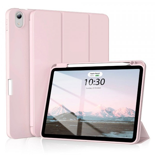 Husa pentru Apple iPad Air (2022) / Air (2020), Techsuit, Flex Trifold, Roz
