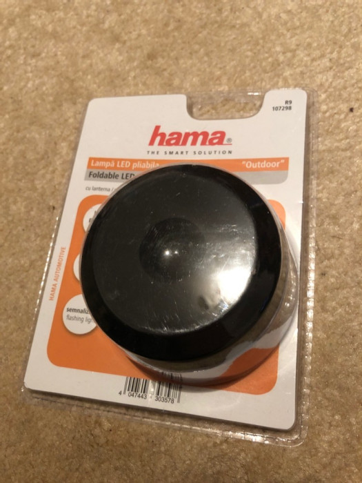 Lanterna, lampa LED HAMA Outdoor R9107298, 1 LED, Lumina ajustabila, nou sigilat