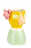 Cumpara ieftin Vaza flori ceramica multicolora Birdie 12x11,4x16,5h