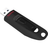 MEMORIE USB 3.0 SANDISK 128 GB, retractabila, carcasa plastic, negru, &quot;SDCZ48-128G-U46&quot; (timbru verde 0.03 lei)