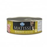 Conserva de Carne Farmina Matisse pentru Pisici, Mousse Iepure, 85 g