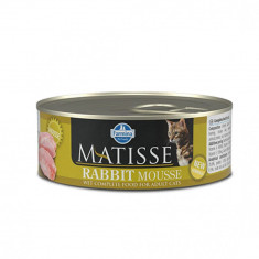 Conserva de Carne Farmina Matisse pentru Pisici, Mousse Iepure, 85 g
