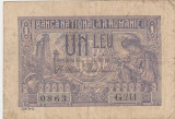 ROMANIA 1 LEU 1915 SERIE 3 CIFRE Vice Guvernator F