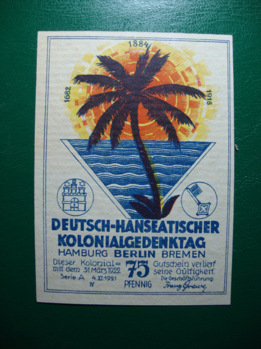 TOGO GERMANIA COLONII 1921/22